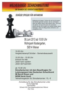 Schachmeeting Plakat